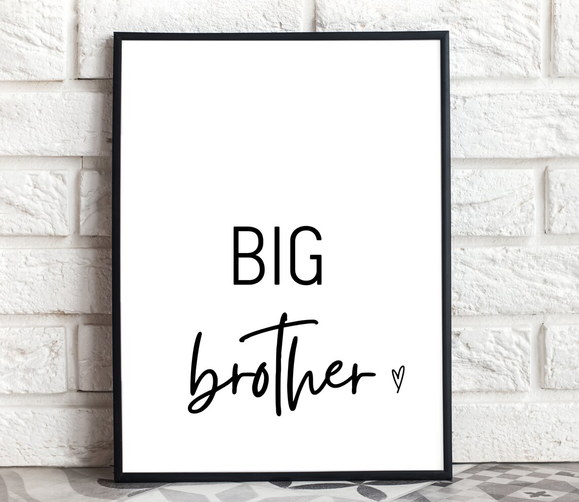 Big Brother Little Sister Prints Set of 2 Kids Downloadable - Etsy