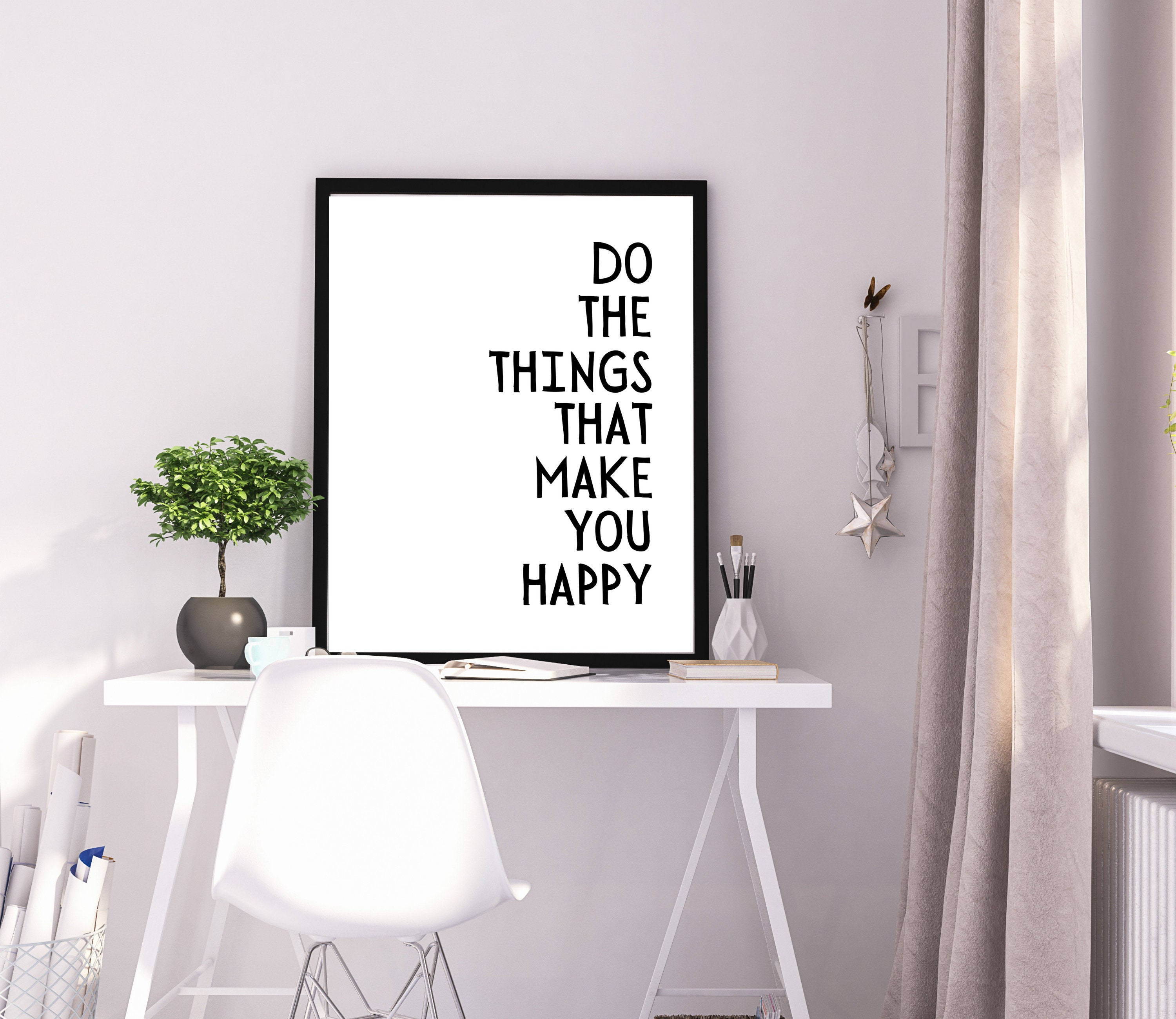 happiness quote print motivational quote printable etsy