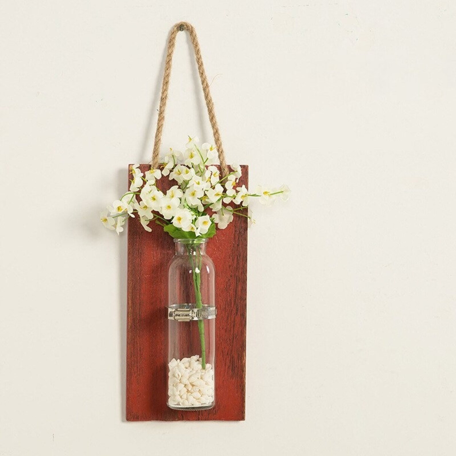 Wall Mounted Decoration lower Vase Shelf Hanging Wood Board Etsy