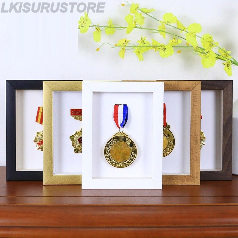 Wooden Medal display photo frame For Medal Storage Marathon Etsy