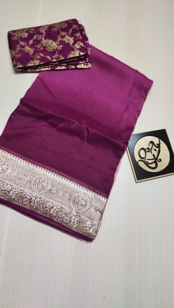 Shop the Luxurious Purple Banarasi Handloom Pure Moonga Silk Suit Set –  Luxurion World