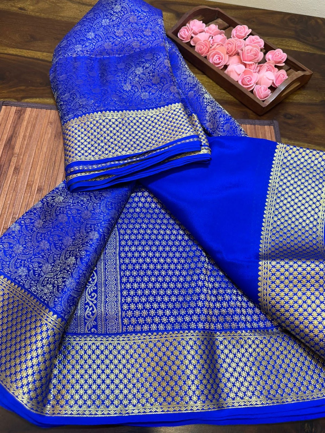 Pure Silk Saree Mysore Silk Saree Mysore Brocade Silk Silk Mark Certified Saree Party Wear Saree
