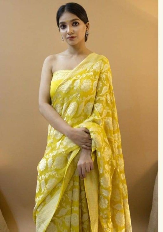 banarasi khaddi georgette saree facebook