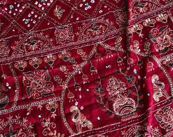 Gaji silk bandej printed saree with blouse piece