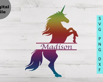 Download Unicorn Monogram Svg Etsy