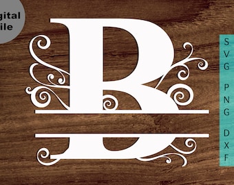 Download Split Monogram B Etsy