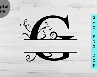 Free Free Split Monogram Svg G
