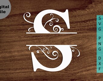 Download Split Monogram Svg Etsy
