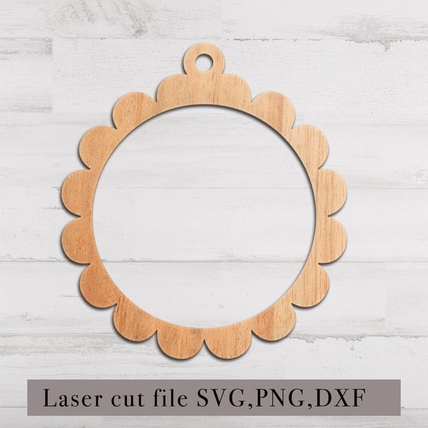 Car charm Svg,  svg, Round frame Car Charm svg , Circle  Key chain Svg, Rear view mirror charm Laser cutfile, Car Decor Glowforge svg