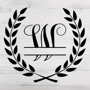 Split Letter Monogram SVG, Family Monogram Svg/png.dxf File, Monogram ...