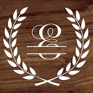 Download Clip Art Laurel Wreath Svg With Letter B Clipart Cricut Cutting Letter B Laser Engraving Iron On Transfer Letter B With Laurel Laser Engraving File Art Collectibles
