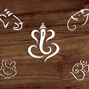 Lord Ganesha SVG file, Om symbol Svg file for Cricut, Om Ganesha Svg, Hindu Pooja decor svg Bundle, Om Vinayaka Svg Bundle instant download