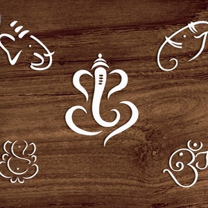 Lord Ganesha SVG file, Om symbol Svg file for Cricut, Om Ganesha Svg, Hindu Pooja decor svg Bundle, Om Vinayaka Svg Bundle instant download