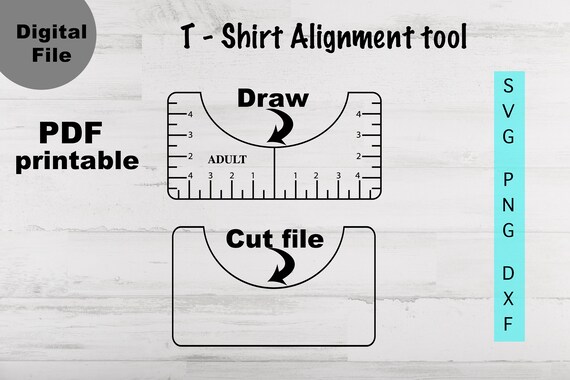 T-shirt Alignment Tool, Tshirt Ruler SVG Bundle,tshirt Ruler With Pockets  Svg,t-shirt Alignment Tool DXF -  Canada