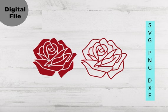 Victorian Flower Language - Rose [SVG, DXF]