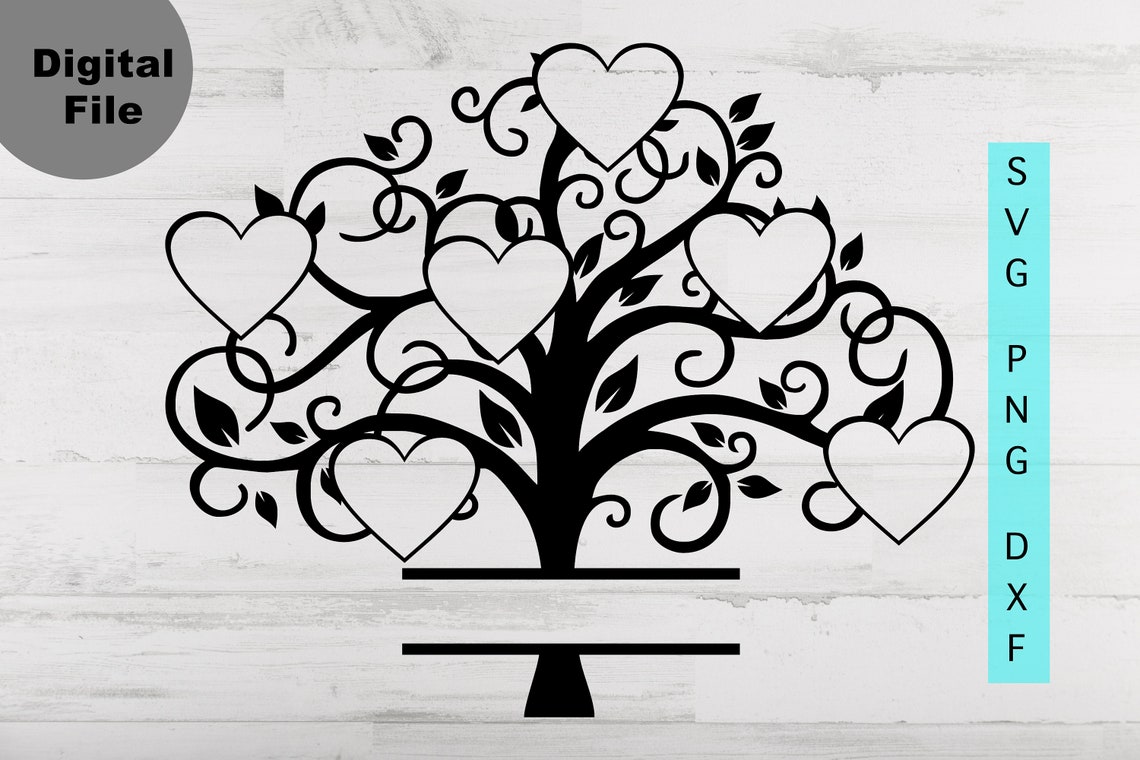 Free Free 284 Heart Family Tree Svg SVG PNG EPS DXF File