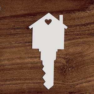House Key Ornament Svg, First Christmas in New home Svg Cutfile for Cricut, Lock Key svg, Home Key Vector Outline, Key Png Instant download