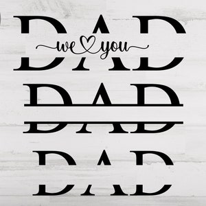 Download Split Dad Monogram Svg/png.dxf file Split Dad with names svg | Etsy