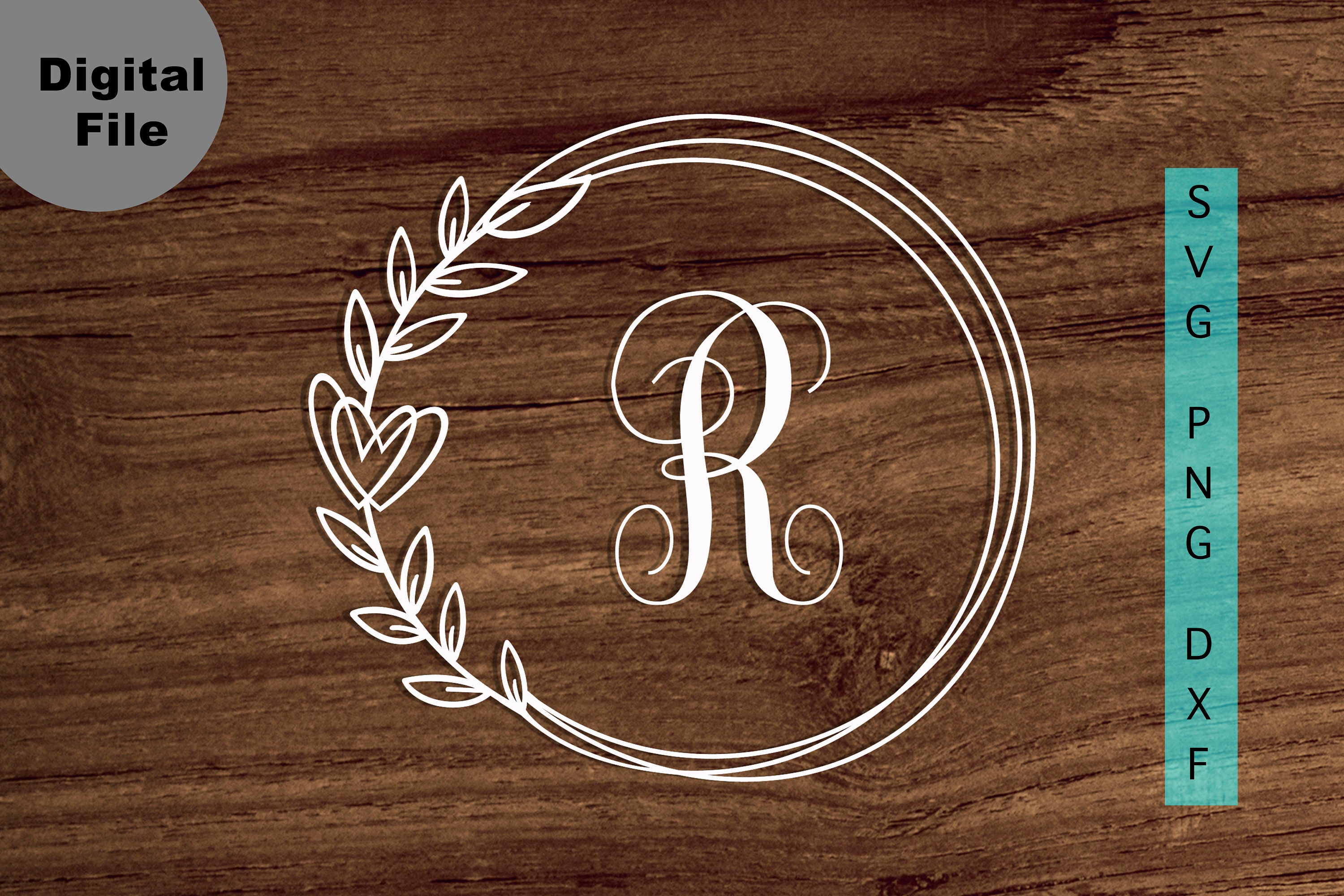 Download Family Name Sign Svg Heart wreath Svg/png/dxf file ...