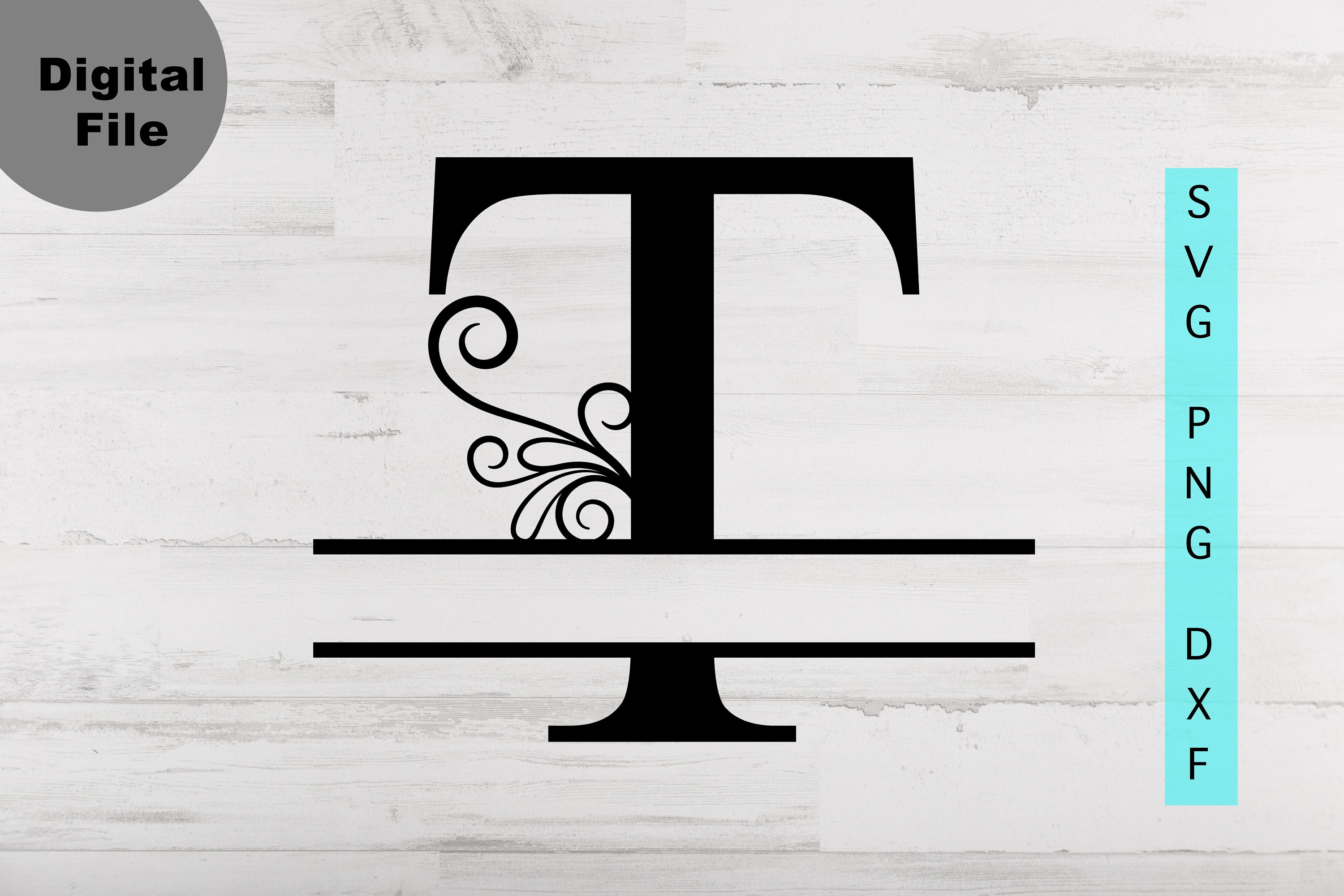 Fancy Letter T Etsy