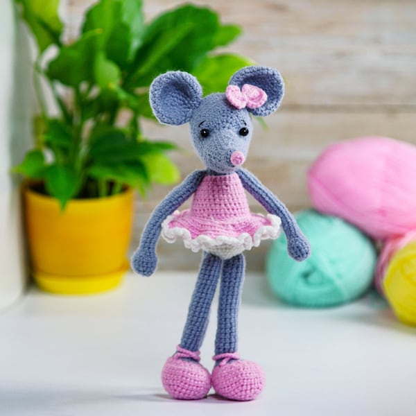 Knitted Mouse Toy Etsy