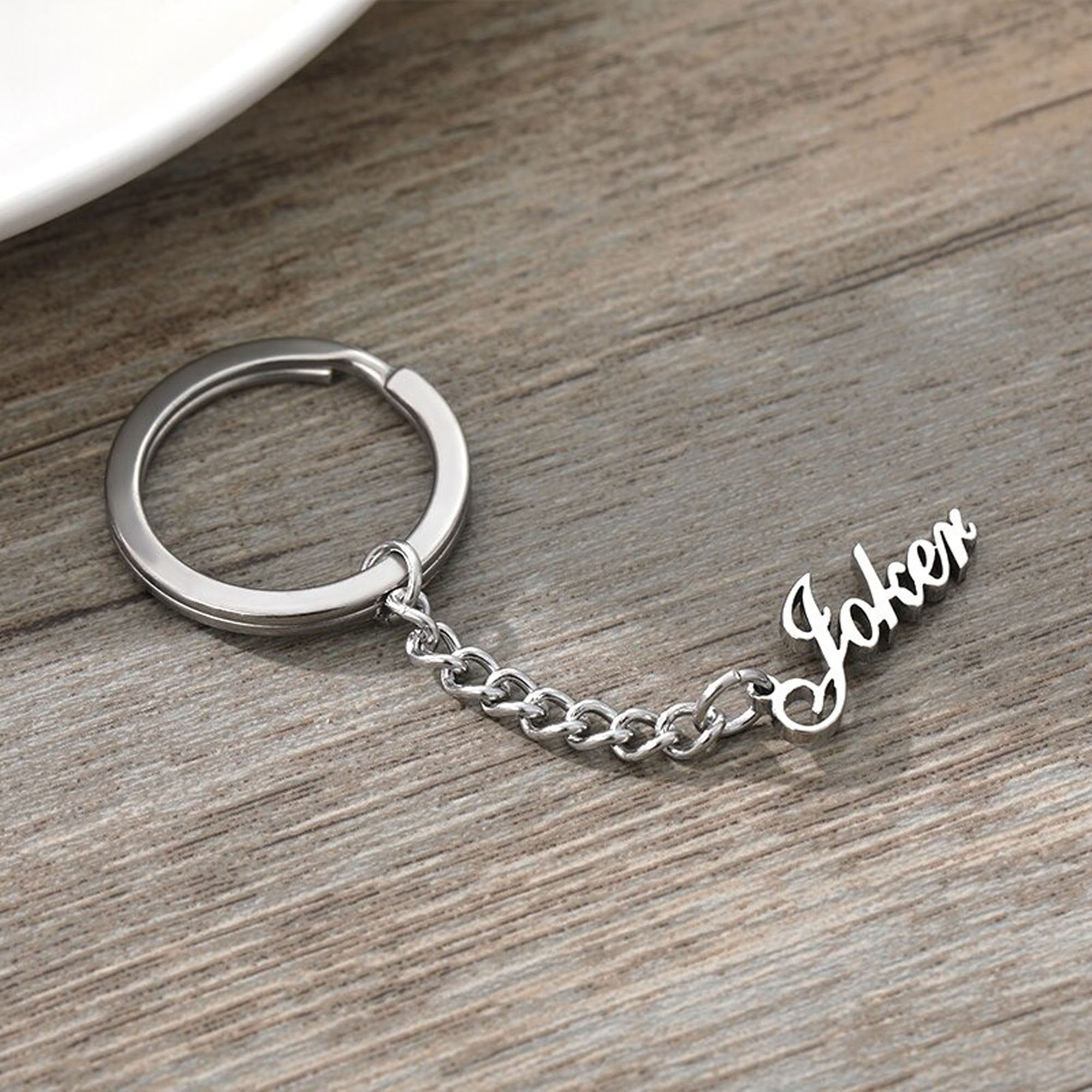 Personalized Key Chain Ring Custom Name Key Chain Ring Car Etsy
