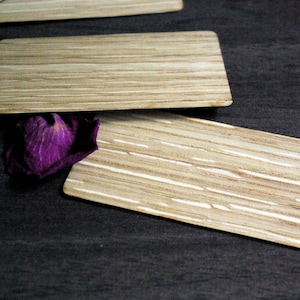 50 stuks EIKEN fineer visitekaartjes, dikte 0,56 mm, kaarten natuurlijk hout, milieuvriendelijke houten kaarten, plaatskaarten bruiloft, doe-het-zelfvisitekaartjes