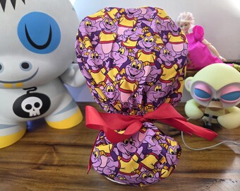Figment of Your Imagination with Coordinating fabric Ponytail Scrub Hat, Surgical Cap, Scrub Cap,  Surgical Hat