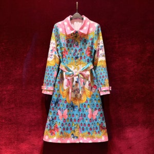 Colorful trench coat outlet