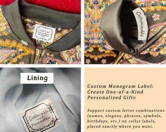 French Vintage Jacquard Baseball Jacket(2 Colors) |3D Floral