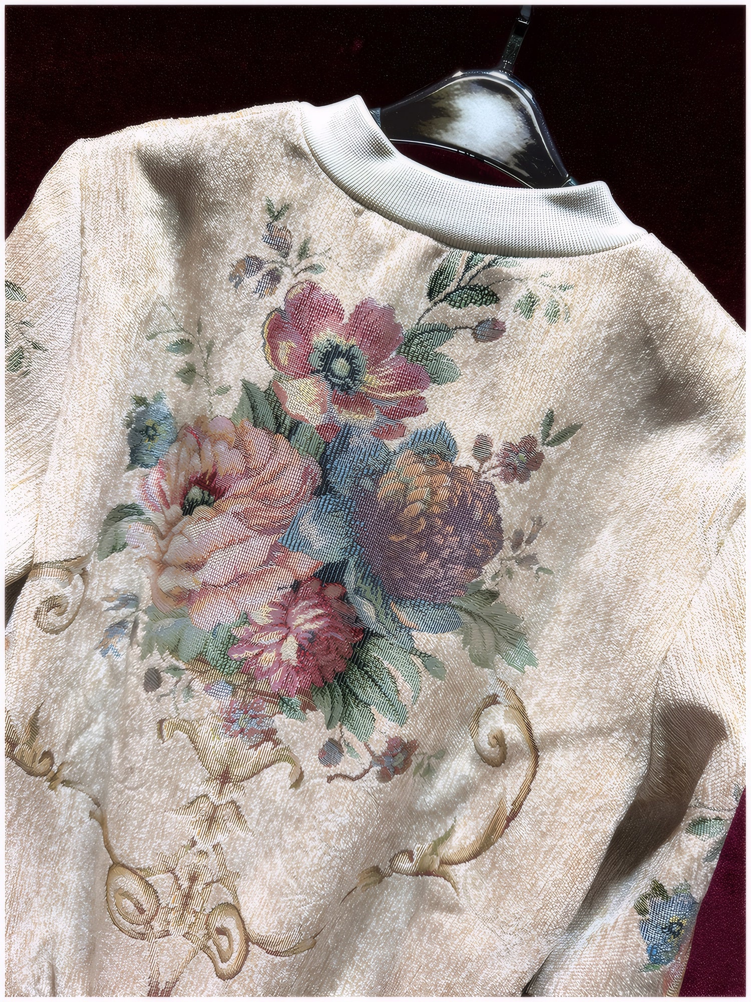 Lilly Mae Vintage Floral Jacquard Jacket