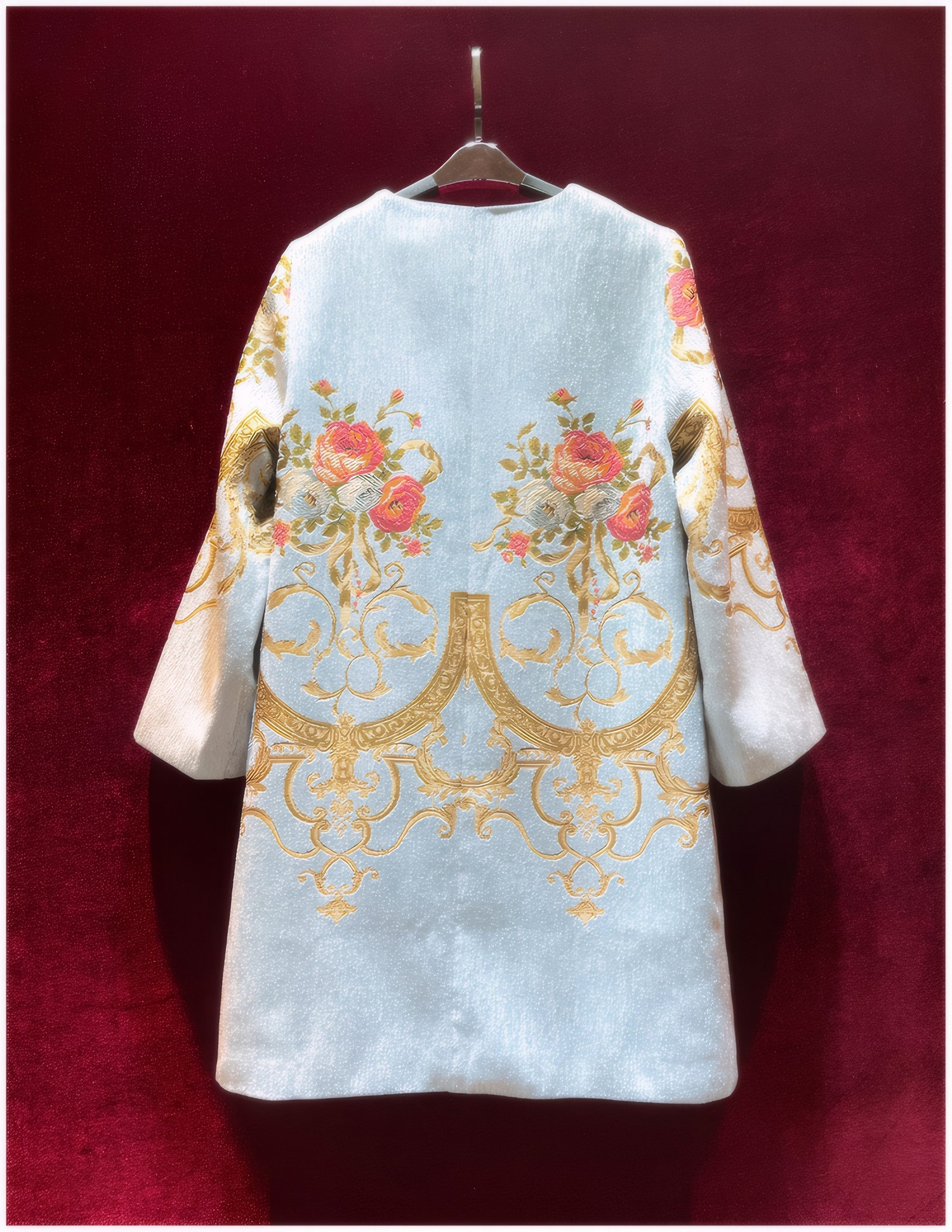 れみ　ACKA flower jacquard jacket Canterbury Floral Reversible Quilted Jacket | Appleseed's
