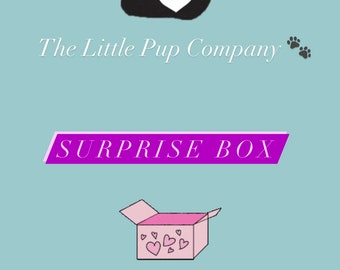Surprise me box - doggy gift box - personalised pet toy - personalised gift box for dogs
