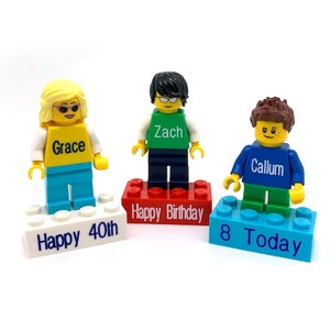 Custom Mini-figures on a Personalized Brick Made Using Up-cycled LEGO®, for  Valentine's Day Birthday Anniversary Gift for Boyfriend Him -  Israel