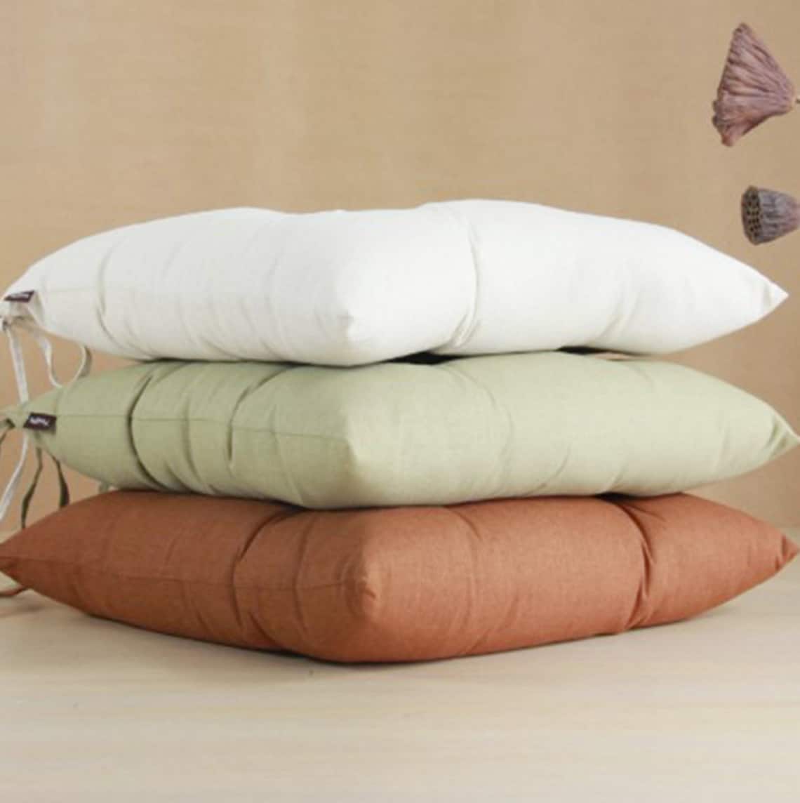 Handmade Linen Cotton Seat Pad Cushion Outdoor Garden Dining Chair