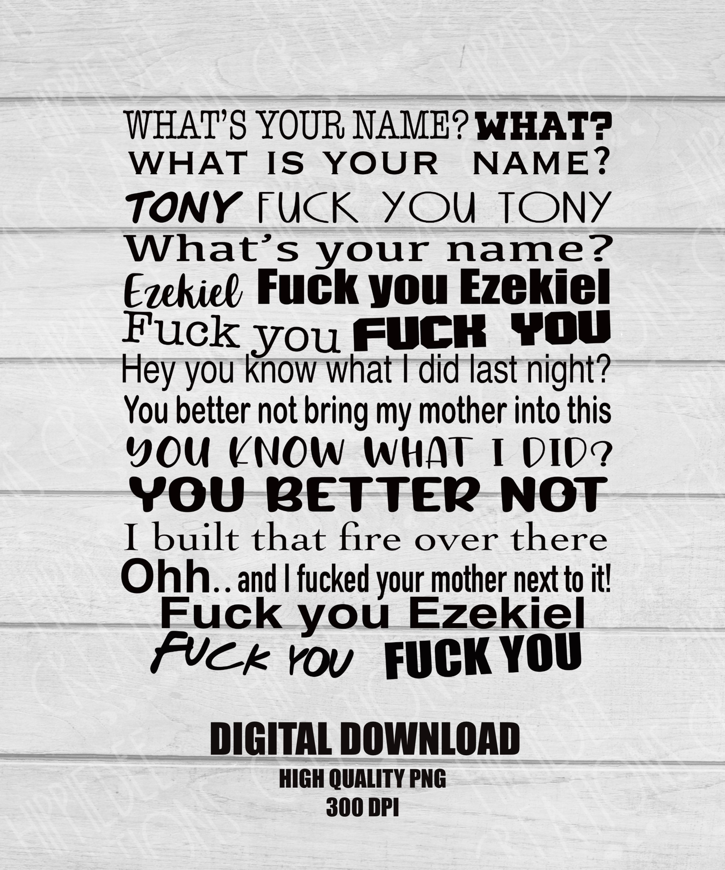 Whats Your Name Tony And Ezekiel Original Movie Tony and Ezekiel Whats Your Name PNG Digital Download - Etsy