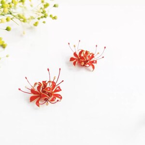 925 Sterling Silver Spider Lilies earrings Equinox Flowers Earrings