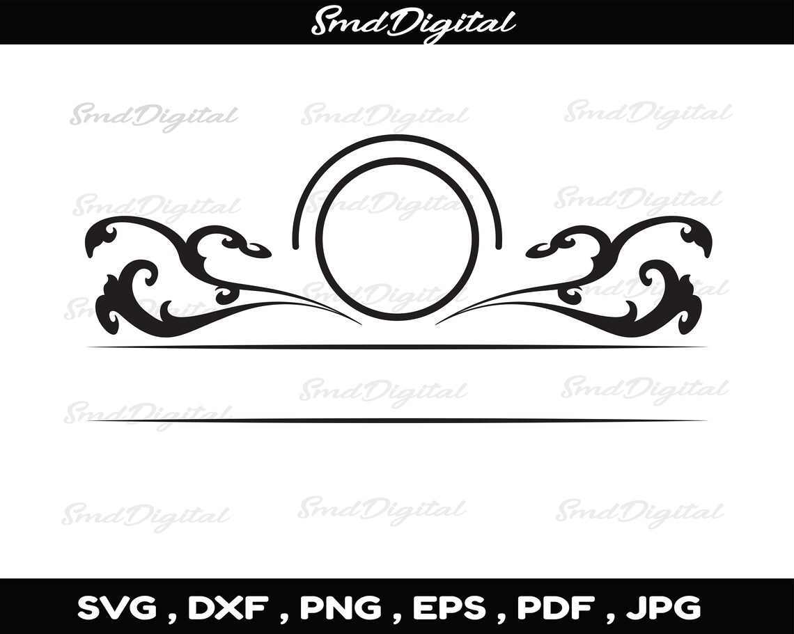 Mailbox Monogram Name Frame SVG Png Pdf Dxf Jpg Ai Cutting - Etsy