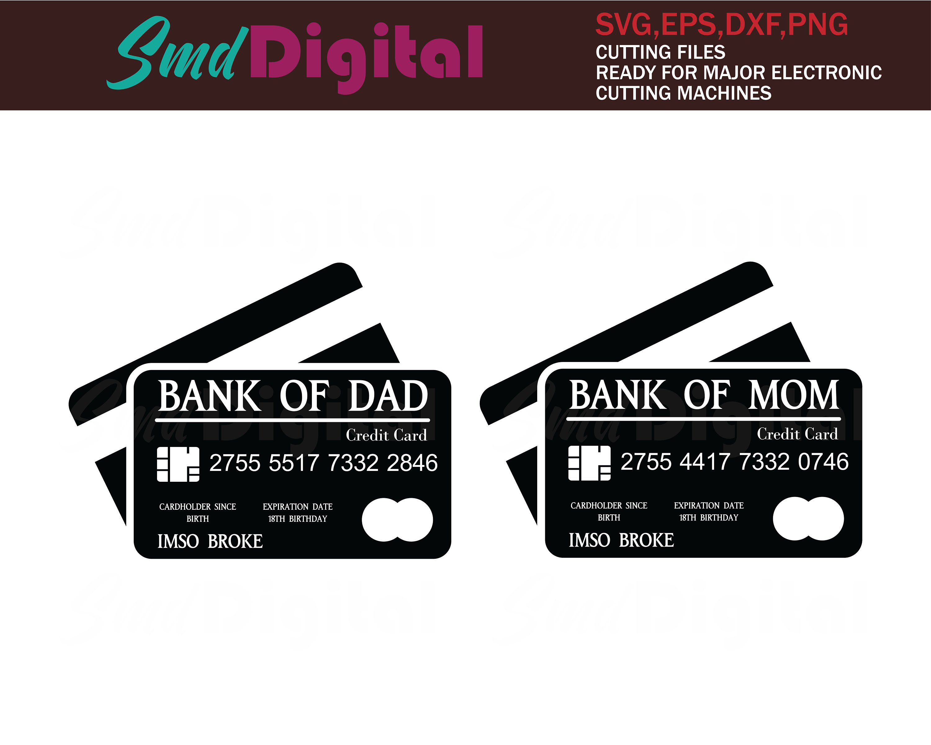 Bank of Dad SVGBank of Mom SVG Gift For Dad Father's Day | Etsy