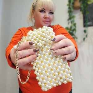 Bead phone bag | phone holder