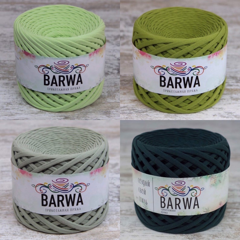 4 pcs t-shirt yarn BARWA carpet basket 7-9 mm Cotton yarn High quality crochet cotton yarn 350 gramm 12.3 oz 100 meters 109 yards decor home