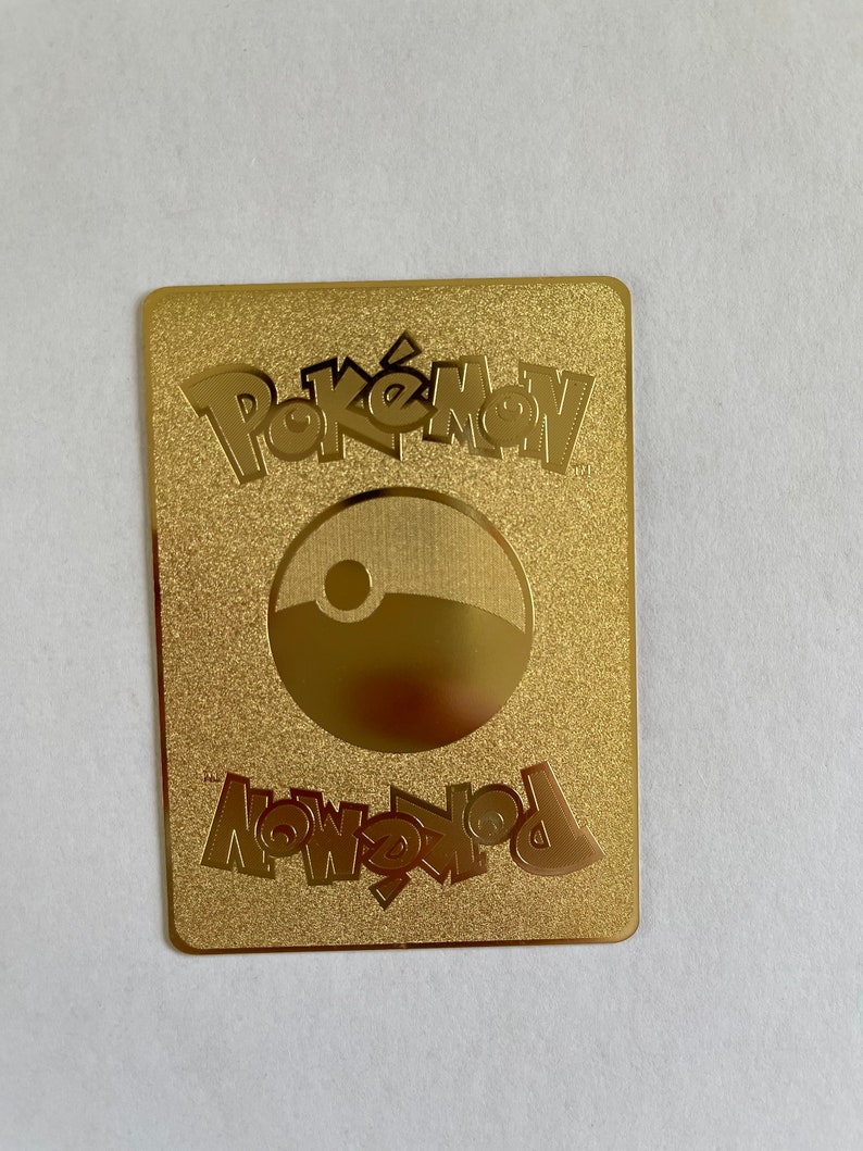 Metal Gold Machamp 8/102 Custom Pokemon Go Trading Card | Etsy