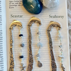 Fairytale bookmark silver with real gemstones image 7