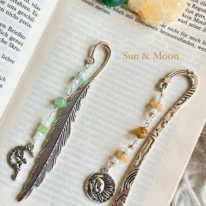 Fairytale bookmark silver with real gemstones image 3