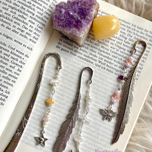 Fairytale bookmark silver with real gemstones image 4