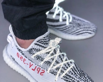 3M Reflective Rope Laces V2 ZEBRA Black 