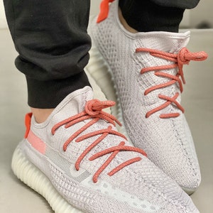 3M Reflective Rope Laces Static Tail Light Grey for Yeezy Boost