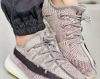 yeezy zebra shoelaces