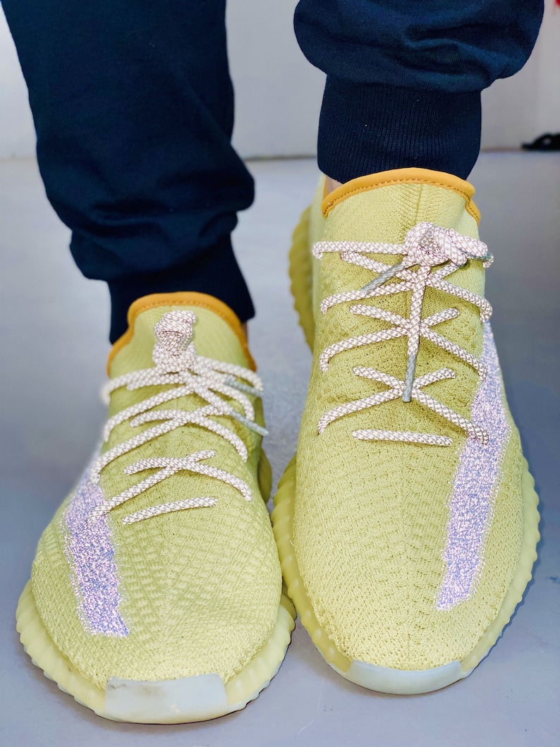 3M Reflective Rope Laces Static Marsh for Yeezy Boost 350 V2 | Etsy