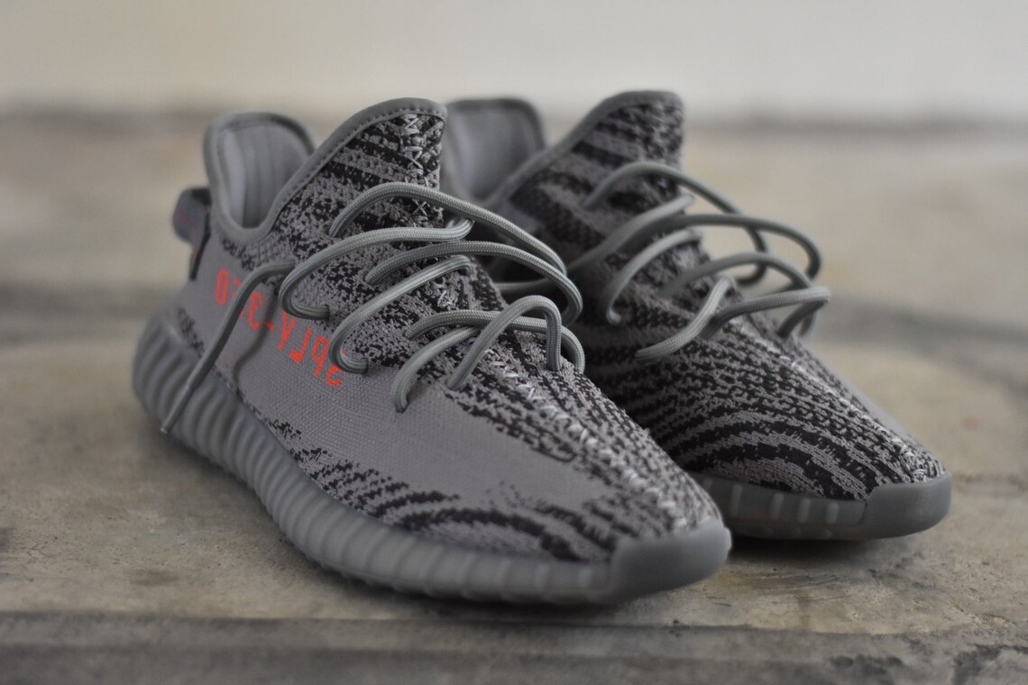 BASICS Cordones de cuerda Gris Beluga 2.0 Yeezy Boost 350 V2 Etsy